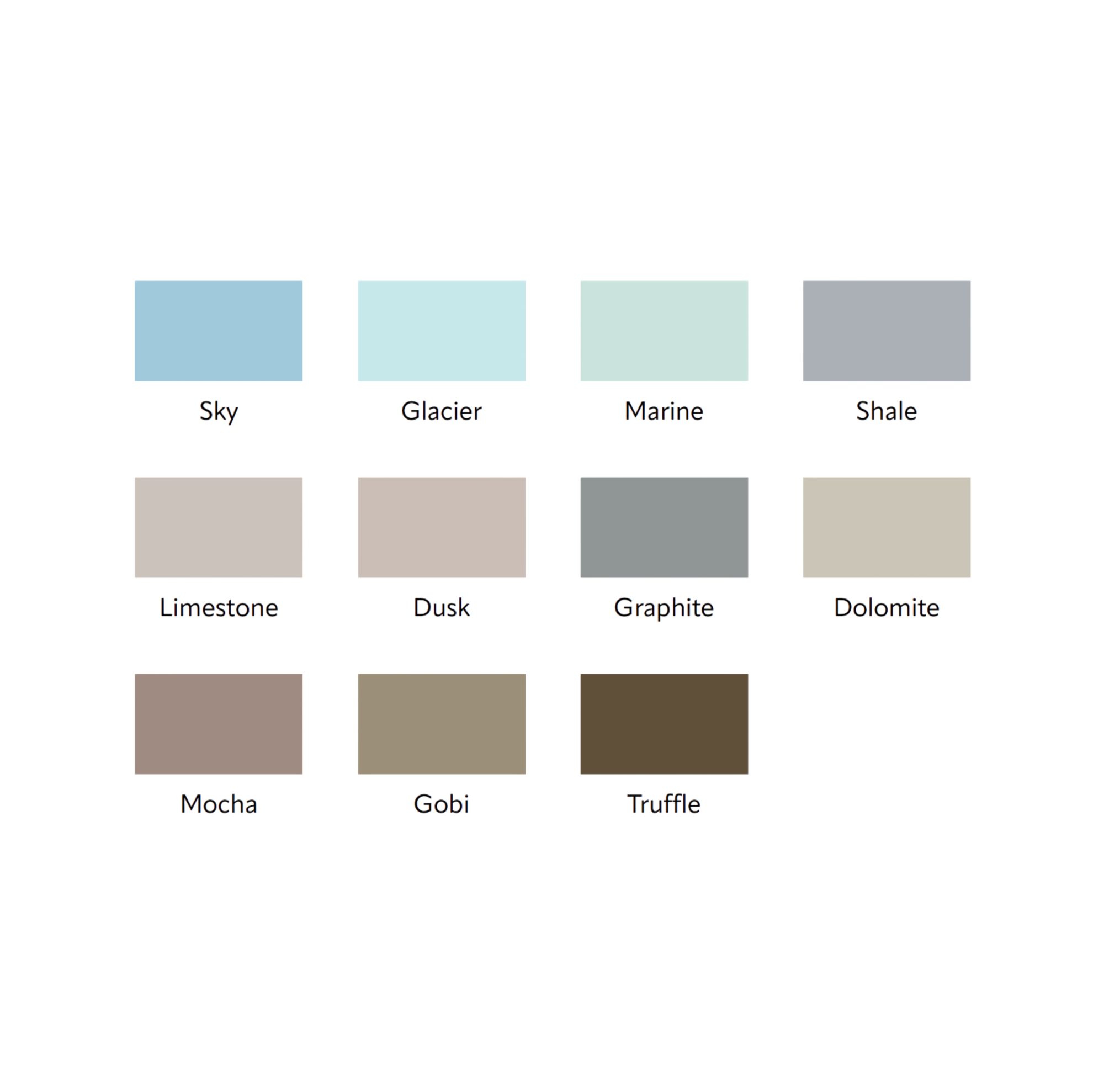 Vanceva Earth Tones collection colors 